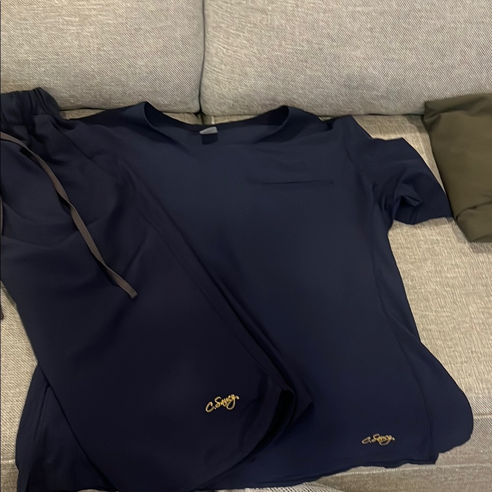 C.Saucy Scrubs Navy Blue Women's Set